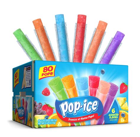 Popsicle ice .
